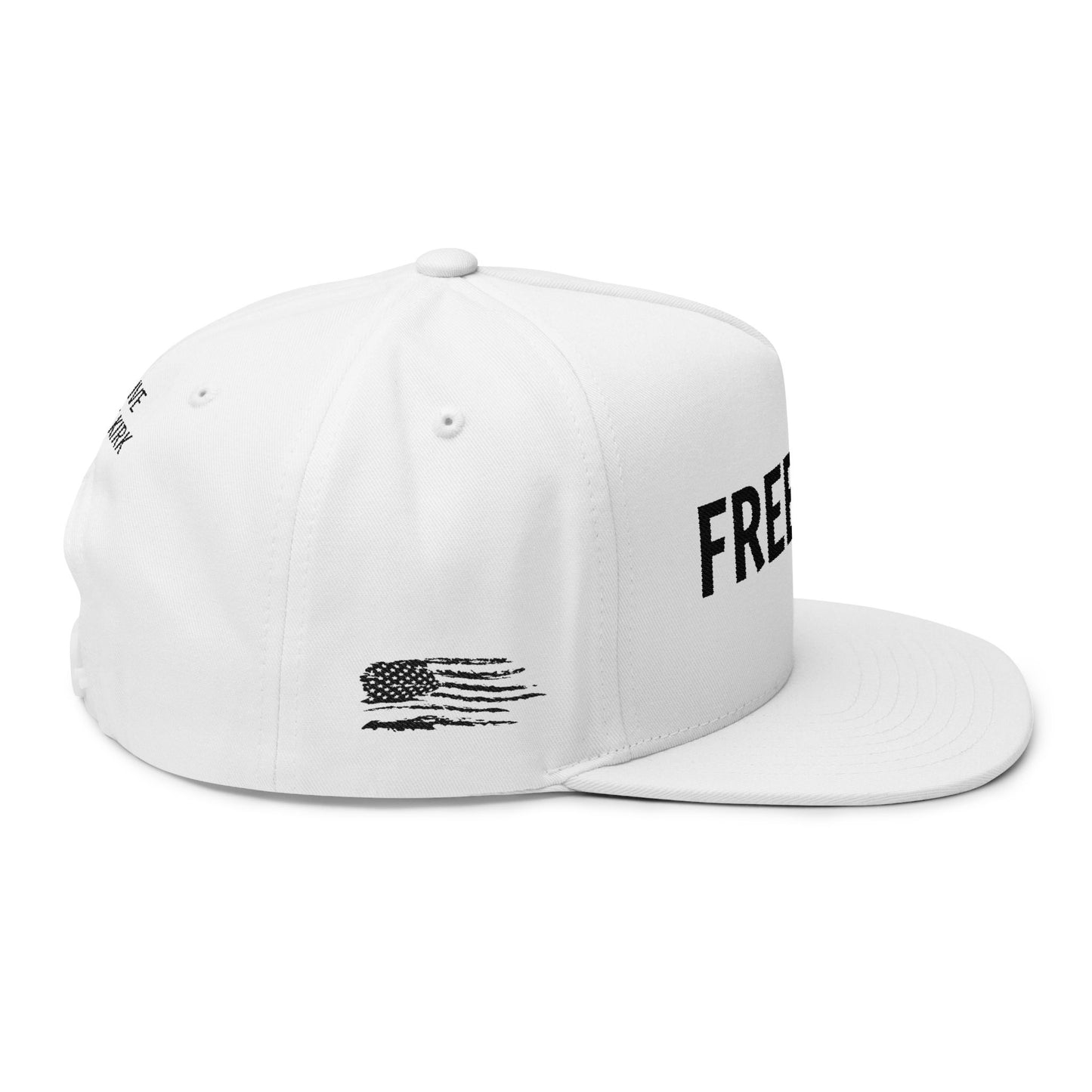 Freedom Flat Bill Cap | Statement Hat | Unisex Cap | Gift for Friends | Casual Wear | Custom Embroidery