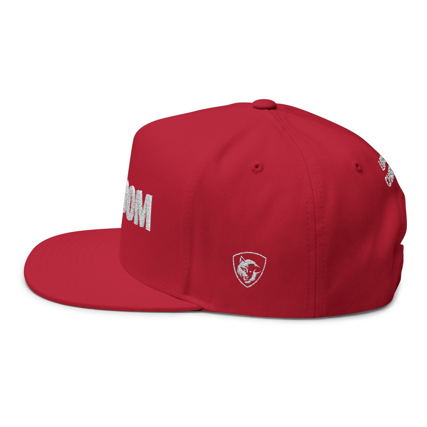 Freedom Embroidered Flat Bill Cap - Trendy Snapback for Music Lovers, Casual Style, Gift for Fans, Unique Accessories, Streetwear