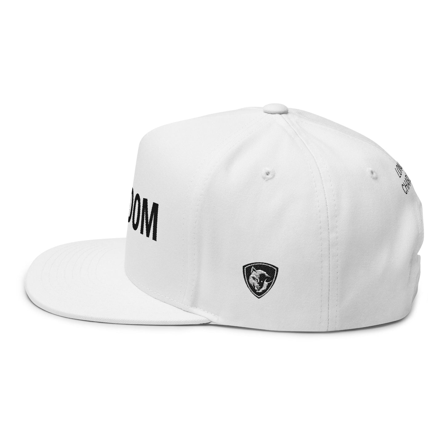 Freedom Flat Bill Cap | Statement Hat | Unisex Cap | Gift for Friends | Casual Wear | Custom Embroidery