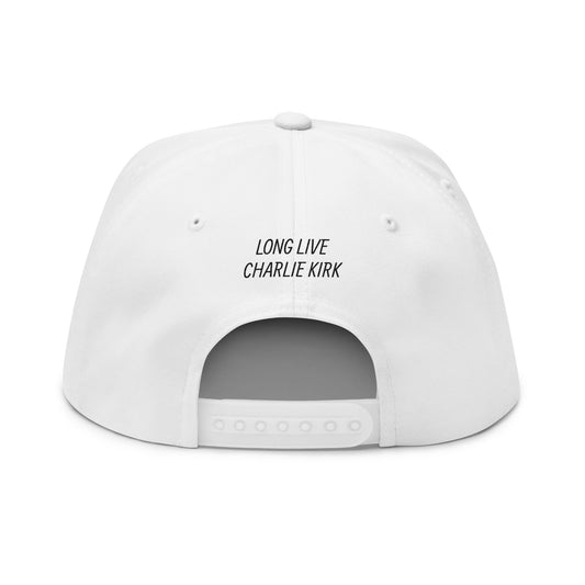 Freedom Flat Bill Cap | Statement Hat | Unisex Cap | Gift for Friends | Casual Wear | Custom Embroidery