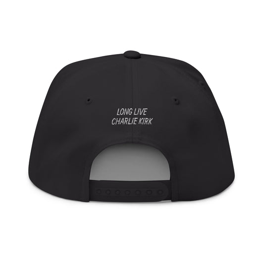 Freedom Embroidered Flat Bill Cap | Stylish Snapback, Urban Fashion, Gift for Him/Her, Outdoor Adventures, Daily Wear