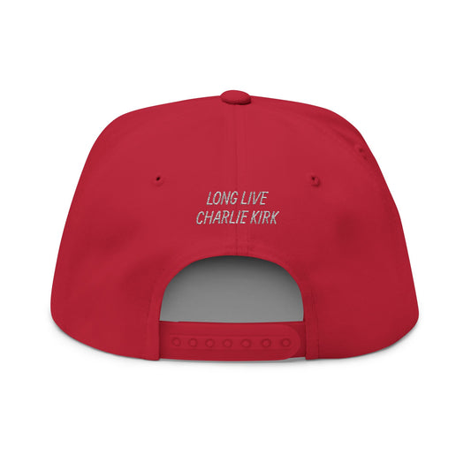 Freedom Embroidered Flat Bill Cap - Trendy Snapback for Music Lovers, Casual Style, Gift for Fans, Unique Accessories, Streetwear