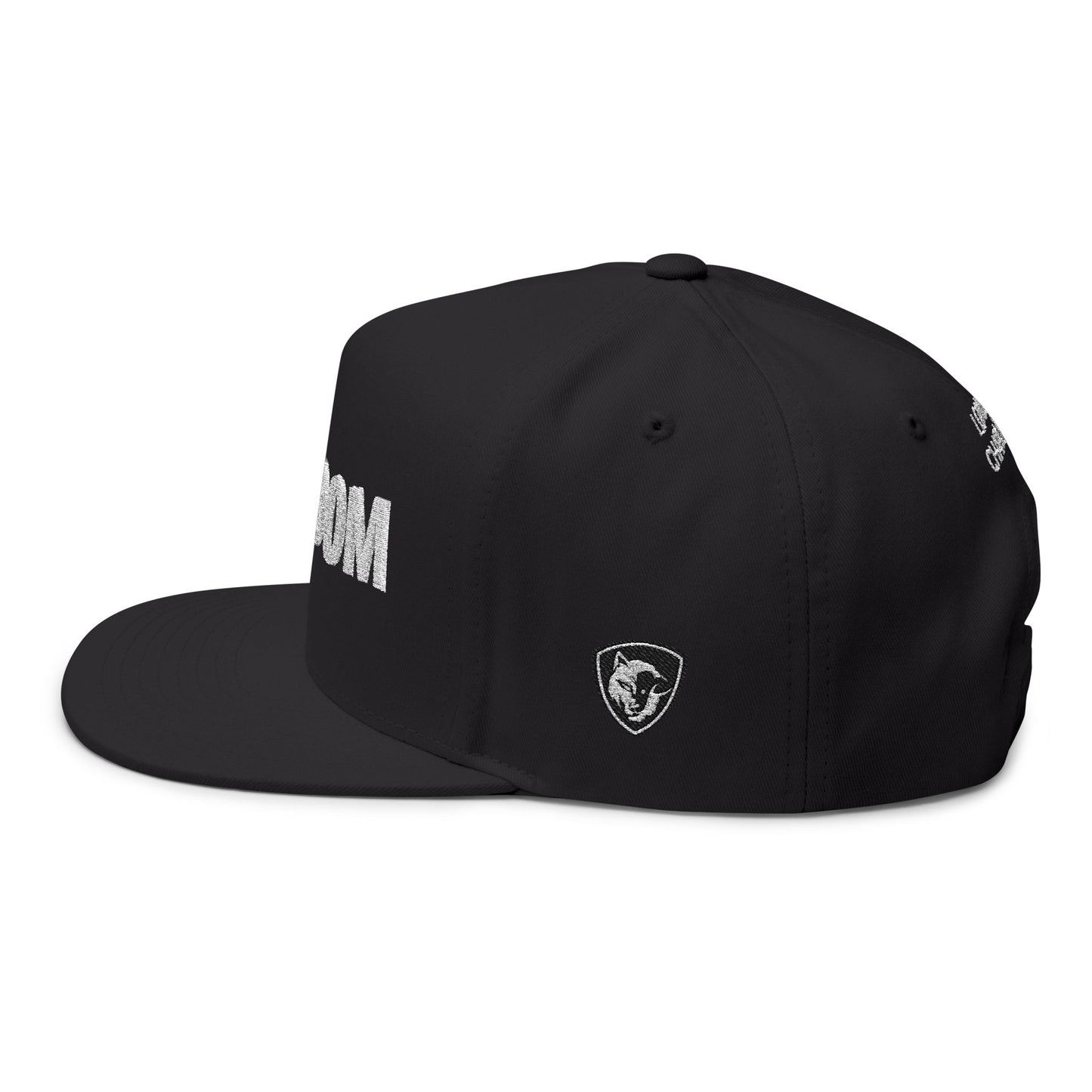 Freedom Embroidered Flat Bill Cap | Stylish Snapback, Urban Fashion, Gift for Him/Her, Outdoor Adventures, Daily Wear