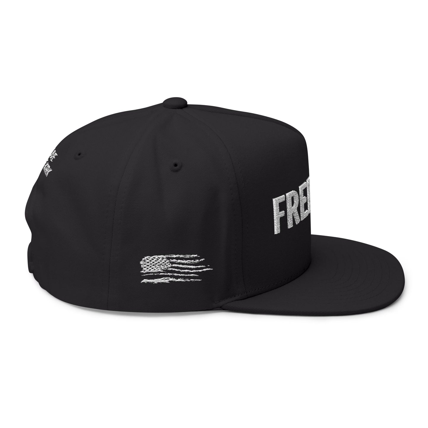 Freedom Embroidered Flat Bill Cap | Stylish Snapback, Urban Fashion, Gift for Him/Her, Outdoor Adventures, Daily Wear